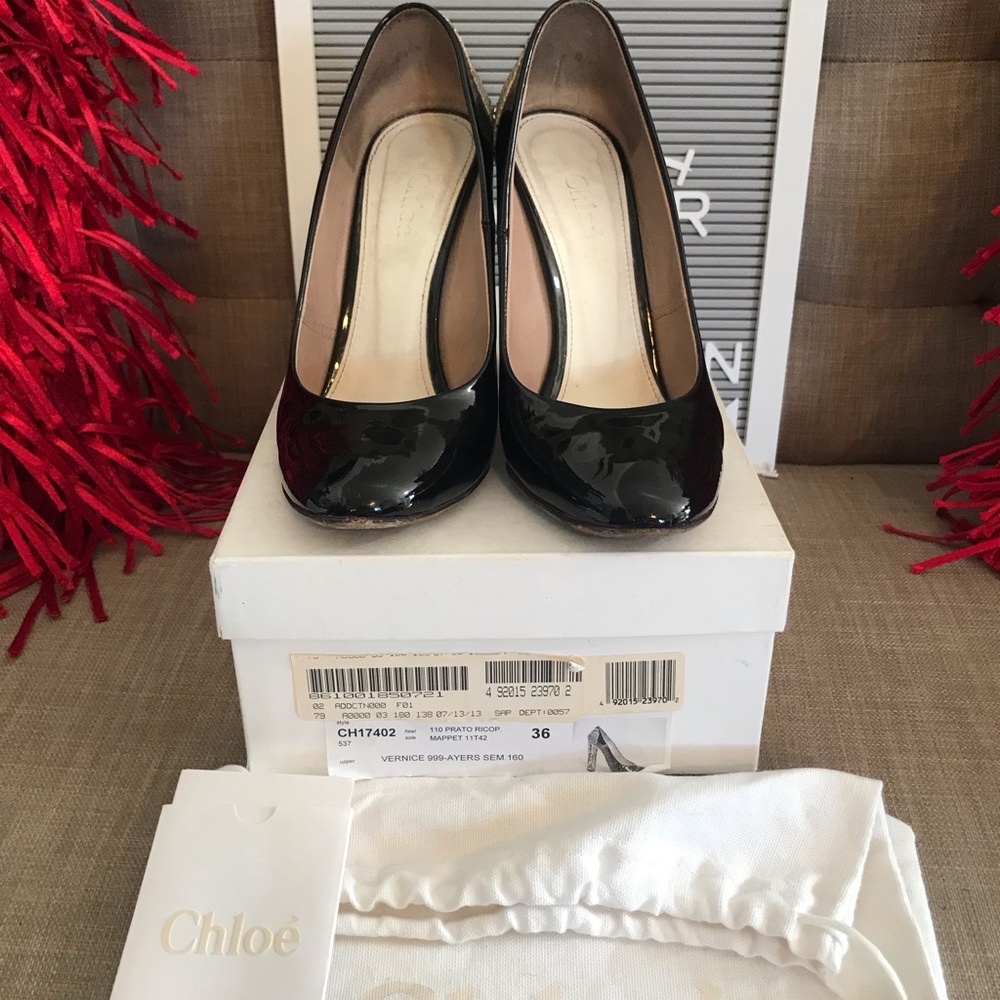 Chloe Shoes | Chloe Pumps Black Patent Leather